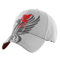 Grey-Red - Side - Liverpool FC Liver Bird Baseball Cap