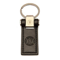 Black-Rose Gold - Front - Chelsea FC Crest Leather Keyring