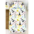 White-Blue - Side - Looney Tunes Gang Rotary Duvet Cover Set