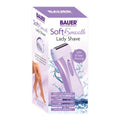 White-Purple - Front - Bauer Womens-Ladies Soft And Smooth Shaver