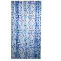 Mosiac Blue - Front - Blue Canyon Peva Shower Curtain