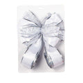 White-Silver - Front - Premier Bow Tree Topper