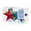 Multicoloured - Front - Premier Glitter Rainbow Stars Tree Decoration (Pack of 6)