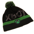 Black-Green - Back - Xbox Childrens-Kids Bobble Logo Beanie