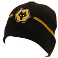 Black-Yellow - Front - Wolverhampton Wanderers FC Beanie