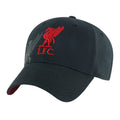 Black - Side - Liverpool FC Unisex Adult Obsidian Crest Baseball Cap