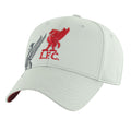 Grey - Side - Liverpool FC Unisex Adult Obsidian Crest Baseball Cap