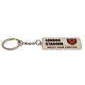 Silver-White-Claret Red - Back - West Ham United FC Street Sign Metal Keyring