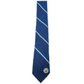 Navy Blue-White - Back - Manchester City FC Unisex Adult Stripe Tie