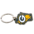 Dark Green-Gold-White - Back - Green Bay Packers State Keyring