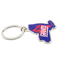 Blue-Red - Back - New York Giants State Shaped Keyring