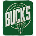 Green-White - Front - Milwaukee Bucks Fleece Blanket