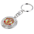 Silver - Front - Manchester United FC Ball Keyring