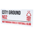 White-Red-Black - Side - Nottingham Forest FC City Ground Street Sign