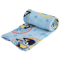 Blue - Back - Bluey Fleece Frame Blanket