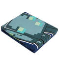 Blue-Green - Side - Minecraft Glow In The Dark Duvet Cover Set