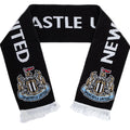 Black-White-Blue-Gold - Back - Newcastle United FC Crest Scarf