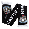 Black-White-Blue-Gold - Front - Newcastle United FC Crest Scarf