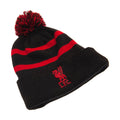 Black-Red - Front - Liverpool FC Unisex Adults Ski Hat