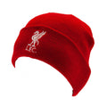 Red - Side - Liverpool FC Unisex Adults Knitted Hat