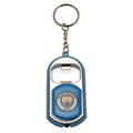 Blue - Front - Manchester City FC Key Ring Torch Bottle Opener