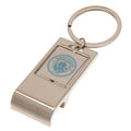 Silver-Blue - Front - Manchester City FC Executive Bottle Opener Keyring