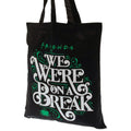 Black-White-Green - Side - Friends We Were On A Break Canvas Tote Bag