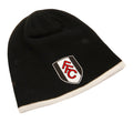 Black-White - Front - Fulham FC Crest Beanie