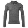 Dark Grey Marl - Front - TOG24 Mens Meru Zip Neck Thermal Top