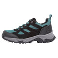 Black-Teal - Side - TOG24 Womens-Ladies Mesa Suede Walking Shoes