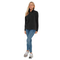 Black - Pack Shot - TOG24 Womens-Ladies Revive Quarter Zip Fleece Top