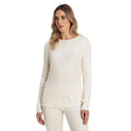 Off White - Side - TOG24 Womens-Ladies Meru Crew Neck Thermal Top