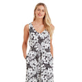 Black - Side - TOG24 Womens-Ladies Emmie Floral Jumpsuit