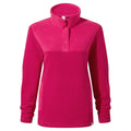 Cerise - Front - TOG24 Womens-Ladies Press Stud Fleece Top