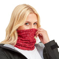 Dark Pink - Back - TOG24 Unisex Adult Hedy Confetti Spot Polartech Snood