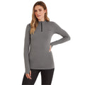 Grey Marl - Side - TOG24 Womens-Ladies Snowdon Zip Neck Thermal Top