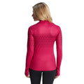 Cerise - Back - TOG24 Womens-Ladies Snowdon Fair Isle Base Layer Top