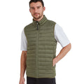 Khaki Green - Side - TOG24 Mens Gibson Insulated Padded Gilet