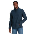 Navy - Side - TOG24 Mens Feizor Shower Resistant Soft Shell Jacket