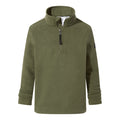 Khaki - Front - TOG24 Childrens-Kids Toffolo Zip Neck Fleece Top