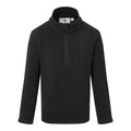 Black - Front - TOG24 Childrens-Kids Toffolo Zip Neck Fleece Top