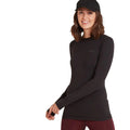 Black - Side - TOG24 Womens-Ladies Snowdon Crew Neck Thermal Top