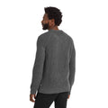 Soot Grey - Back - TOG24 Mens Logan Knitted Jumper