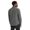 Soot Grey - Back - TOG24 Mens Maynard Yarn Dyed Check Long-Sleeved Shirt