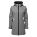 Dark Grey Marl - Front - TOG24 Womens-Ladies Keld Long Length Soft Shell Jacket