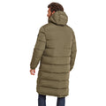 Khaki - Back - TOG24 Mens Langrick Long Length Padded Jacket