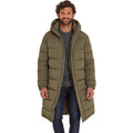 Khaki - Side - TOG24 Mens Langrick Long Length Padded Jacket