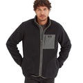 Black - Side - TOG24 Mens Cameron Sherpa Fleece Jacket