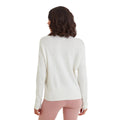 Optic White - Back - TOG24 Womens-Ladies Apres Knitted Jumper