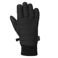 Black - Back - TOG24 Unisex Adult Ridge Microfleece Gloves